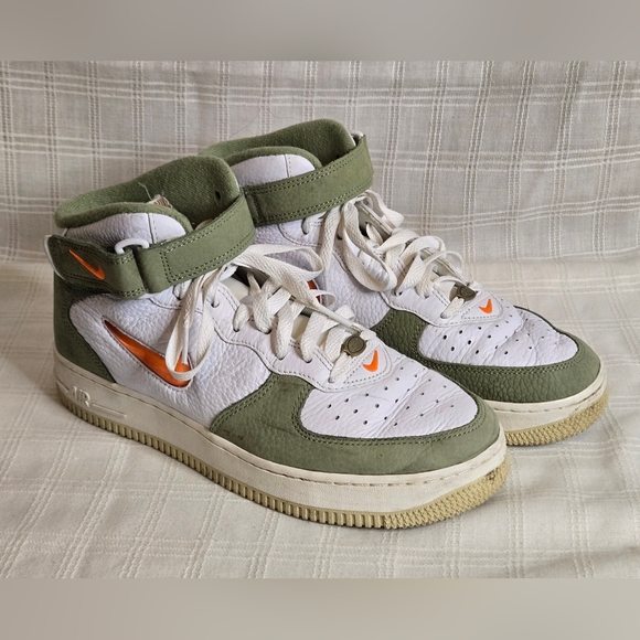 Nike Other - Men's Size 8‎ - Nike Air Force 1 Mid QS "Jewel Oil Green"  Good Condition